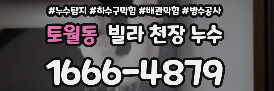 토월동 빌라 천장 누수