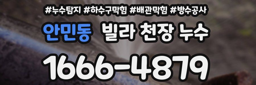 안민동 빌라 천장 누수