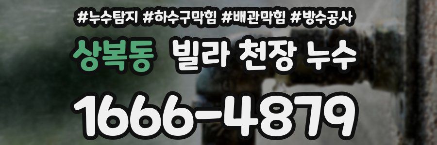 상복동 빌라 천장 누수