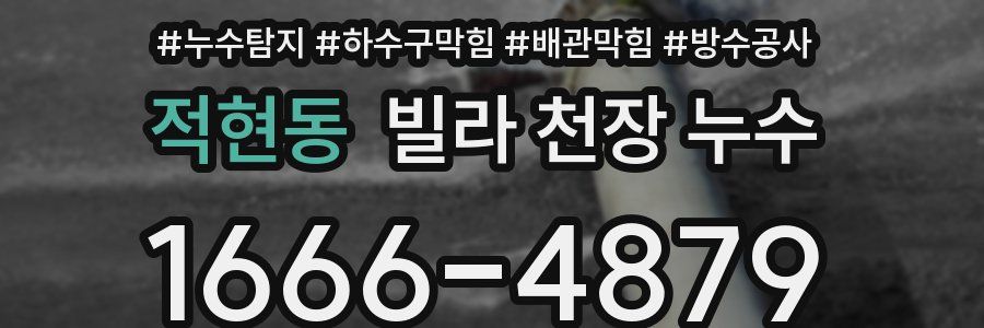 적현동 빌라 천장 누수