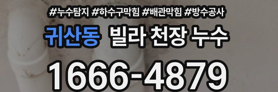 귀산동 빌라 천장 누수