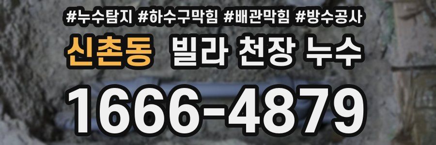신촌동 빌라 천장 누수
