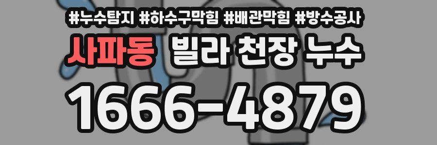 사파동 빌라 천장 누수