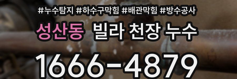 성산동 빌라 천장 누수