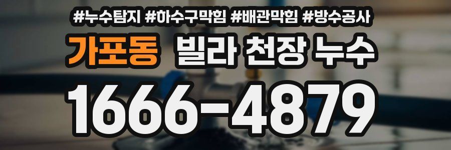 가포동 빌라 천장 누수