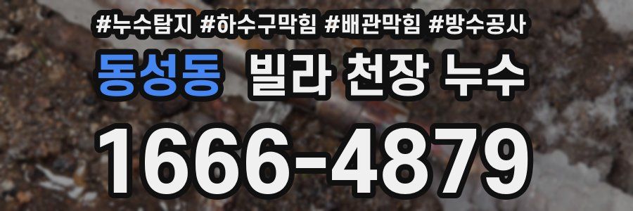 동성동 빌라 천장 누수