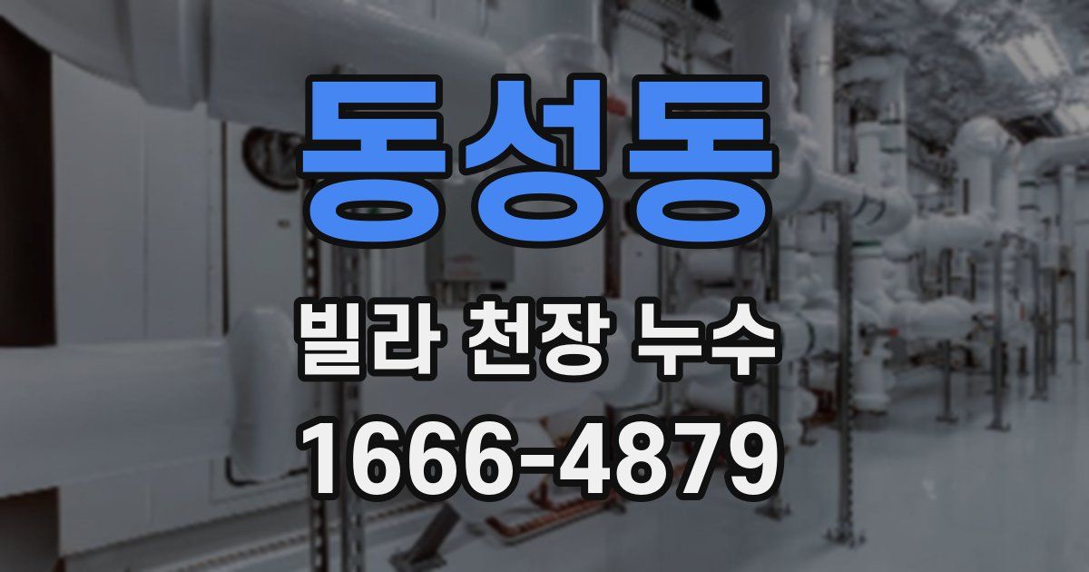 동성동 빌라 천장 누수