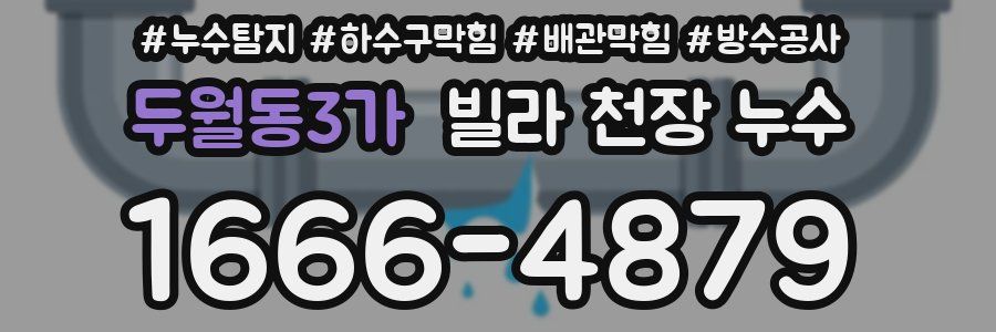 두월동3가 빌라 천장 누수