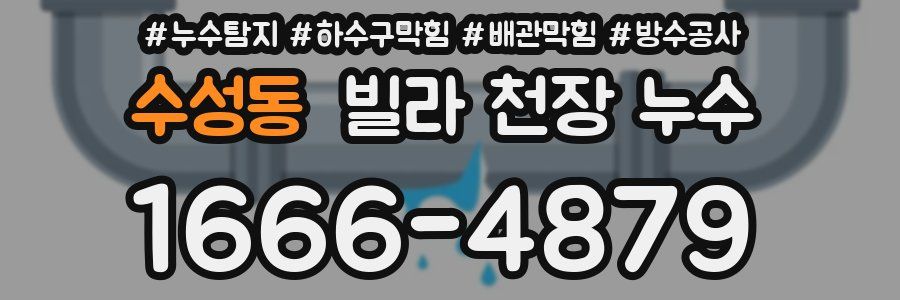 수성동 빌라 천장 누수