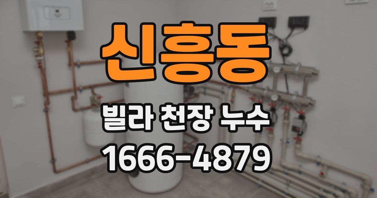 신흥동 빌라 천장 누수