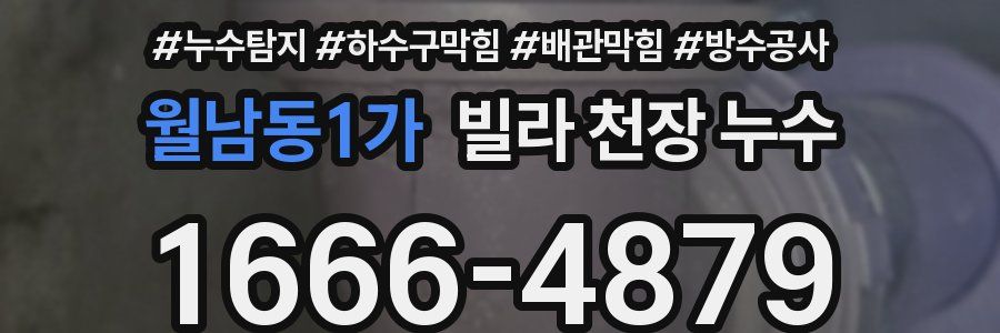 월남동1가 빌라 천장 누수