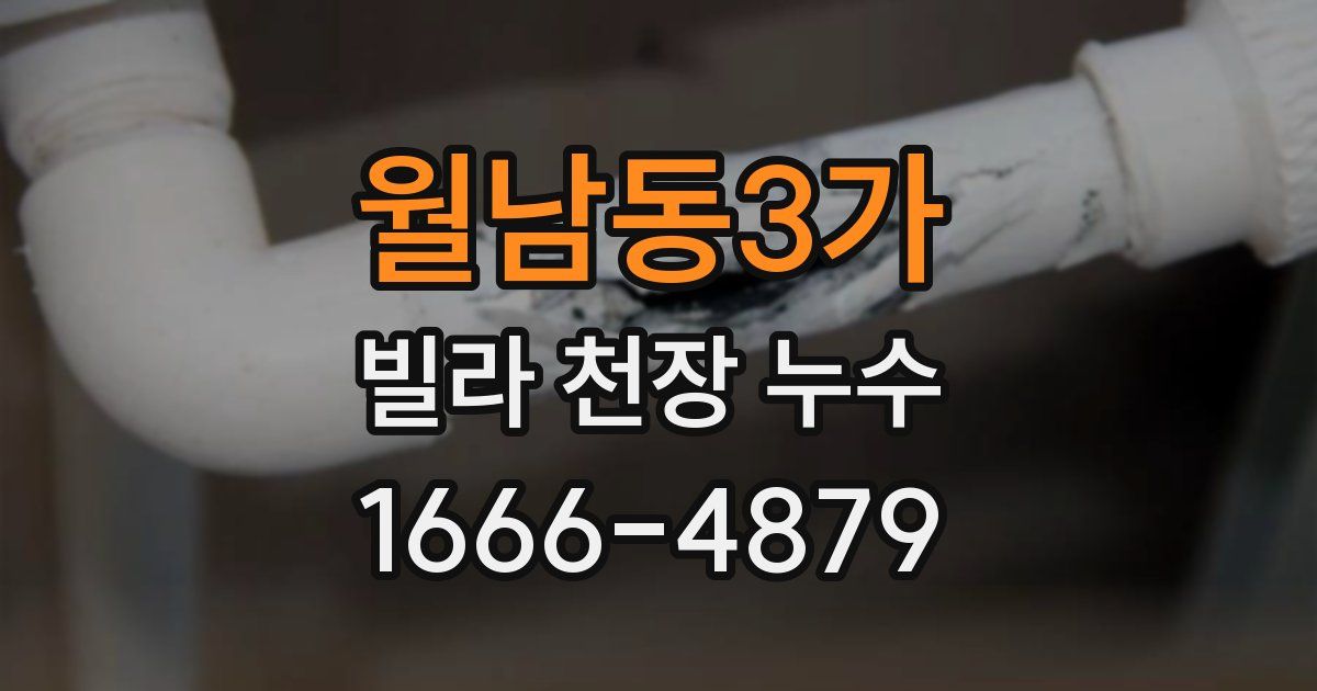 월남동3가 빌라 천장 누수