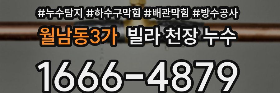 월남동3가 빌라 천장 누수