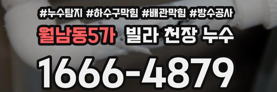 월남동5가 빌라 천장 누수
