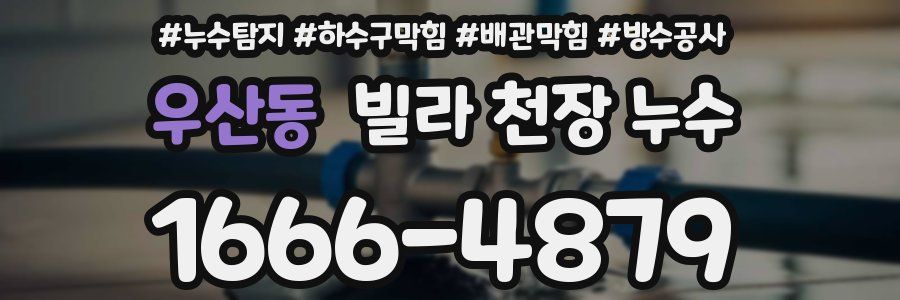 우산동 빌라 천장 누수