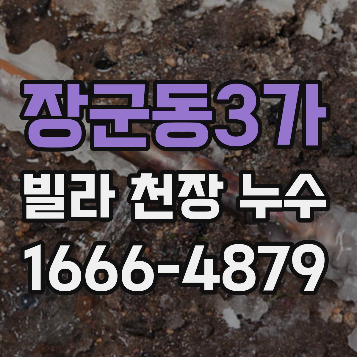 장군동3가 빌라 천장 누수