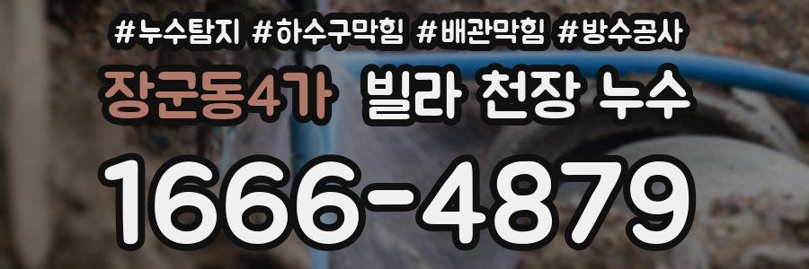 장군동4가 빌라 천장 누수