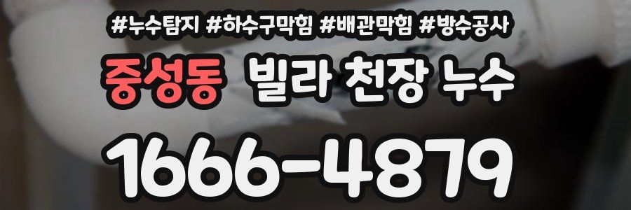 중성동 빌라 천장 누수