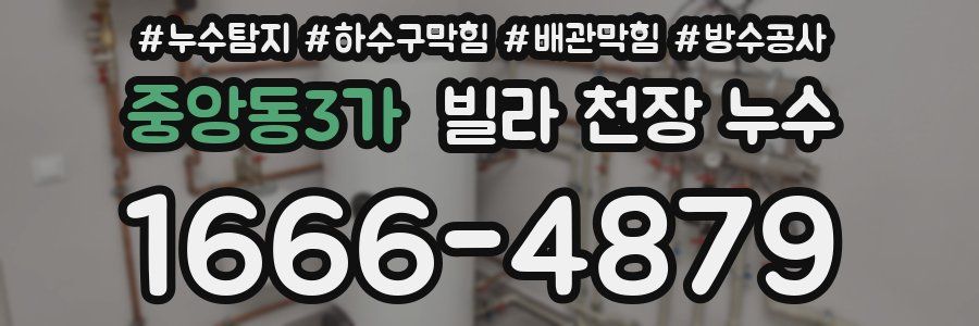중앙동3가 빌라 천장 누수