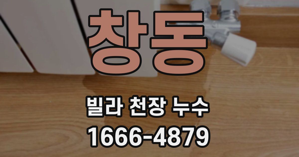 창동 빌라 천장 누수