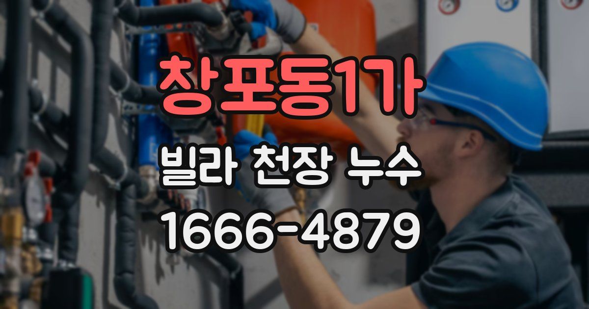 창포동1가 빌라 천장 누수