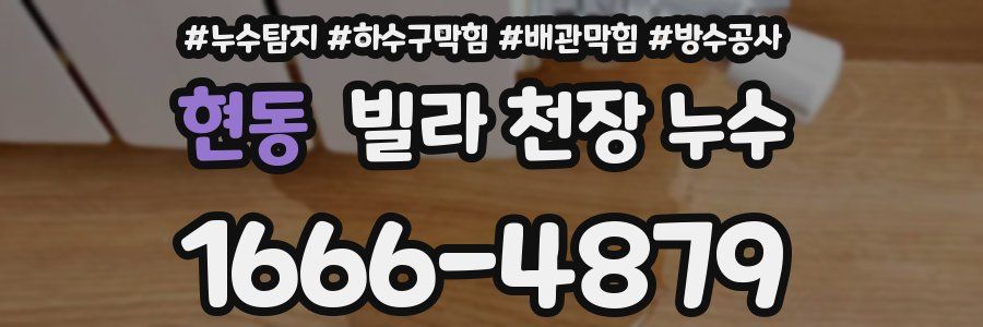 현동 빌라 천장 누수