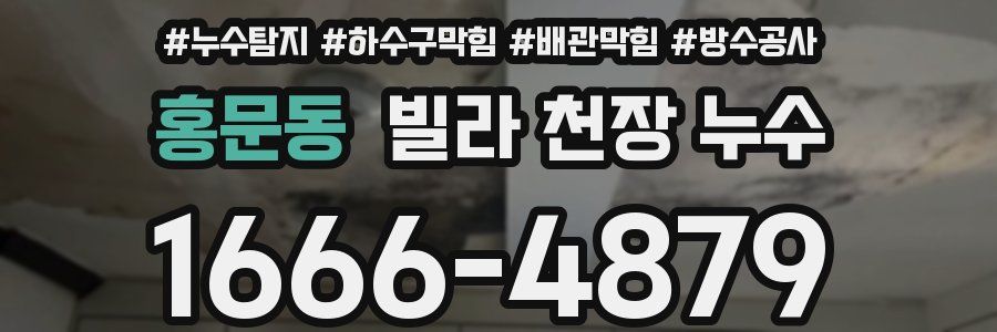 홍문동 빌라 천장 누수