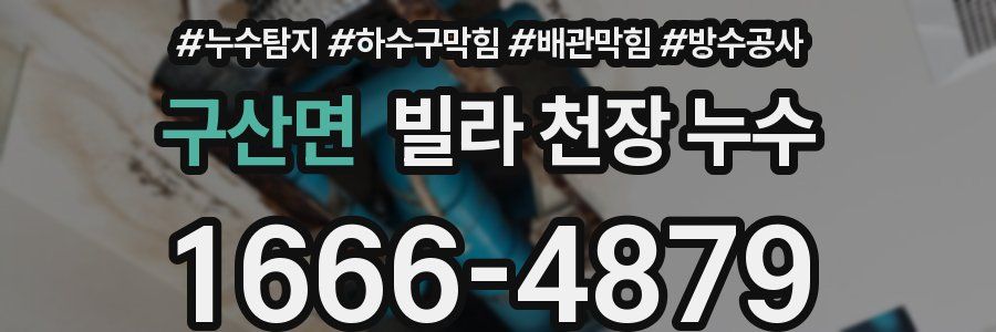 구산면 빌라 천장 누수
