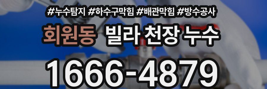 회원동 빌라 천장 누수