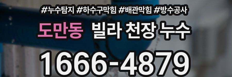 도만동 빌라 천장 누수