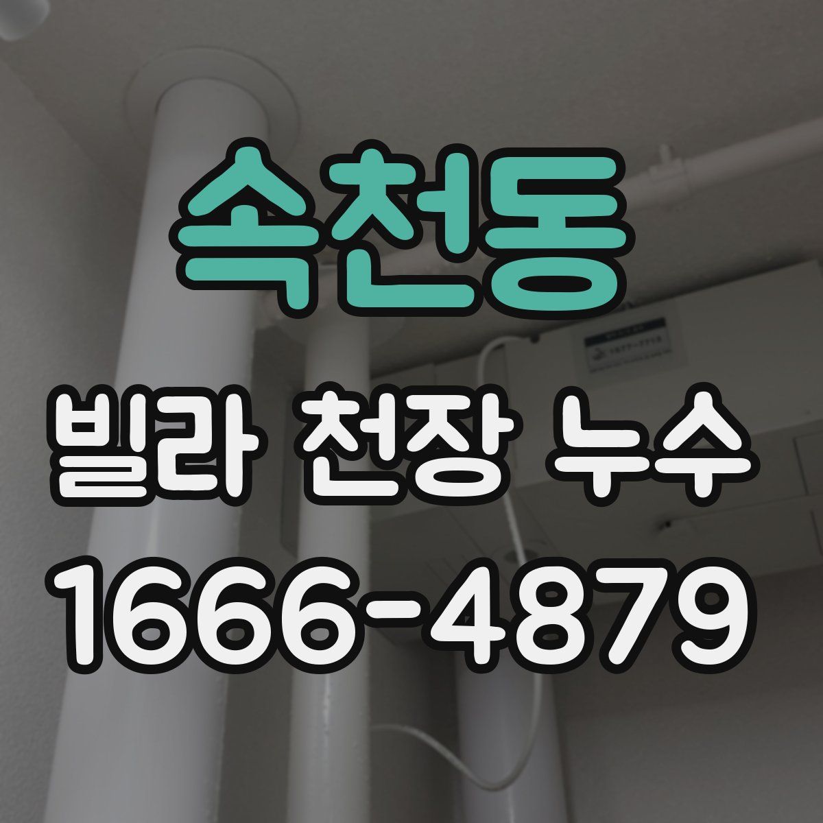 속천동 빌라 천장 누수