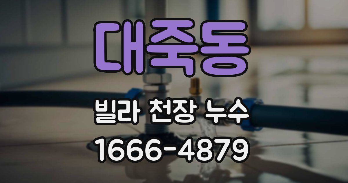 대죽동 빌라 천장 누수