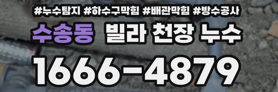 수송동 빌라 천장 누수