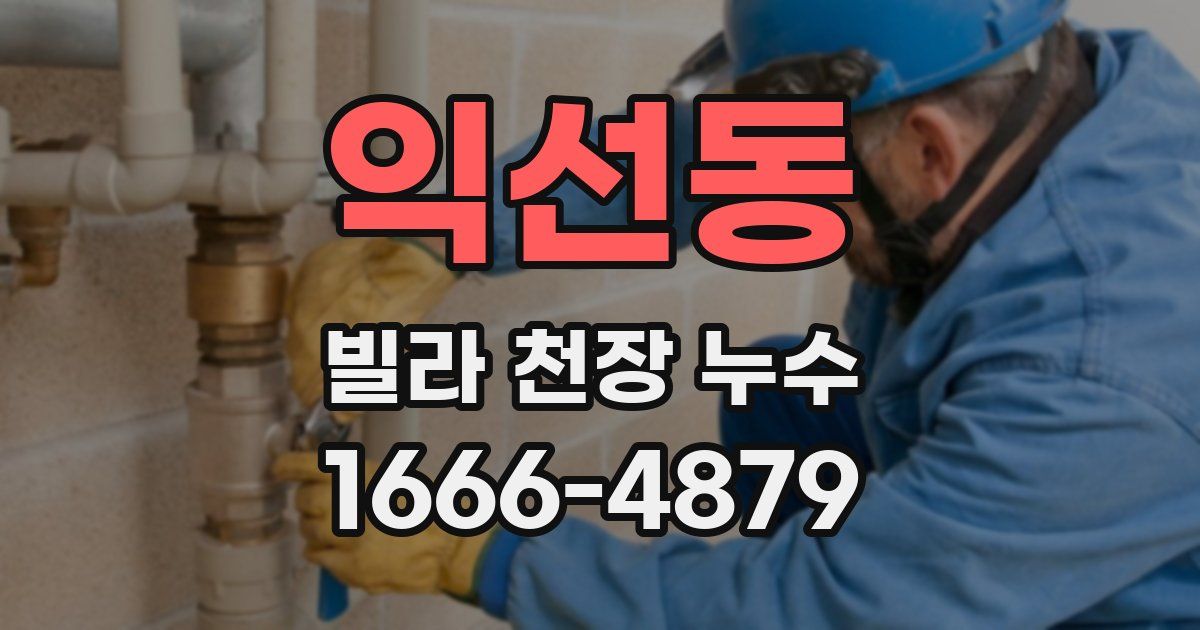 익선동 빌라 천장 누수