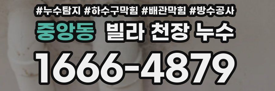 중앙동 빌라 천장 누수