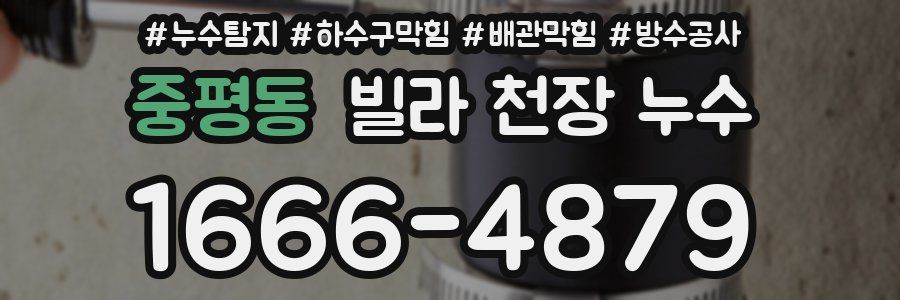 중평동 빌라 천장 누수