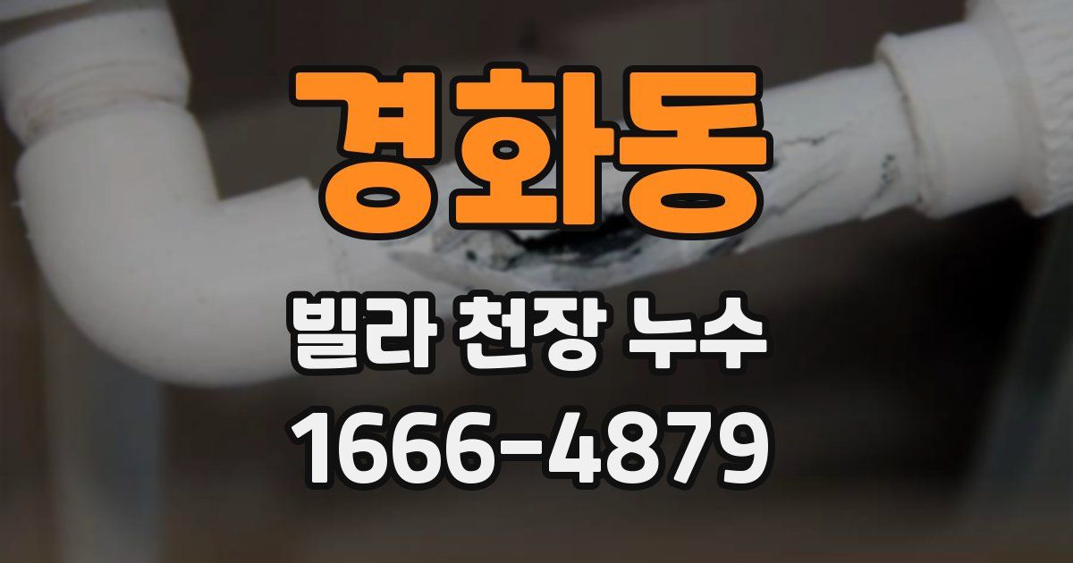경화동 빌라 천장 누수