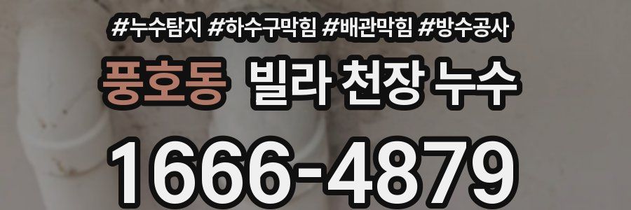 풍호동 빌라 천장 누수