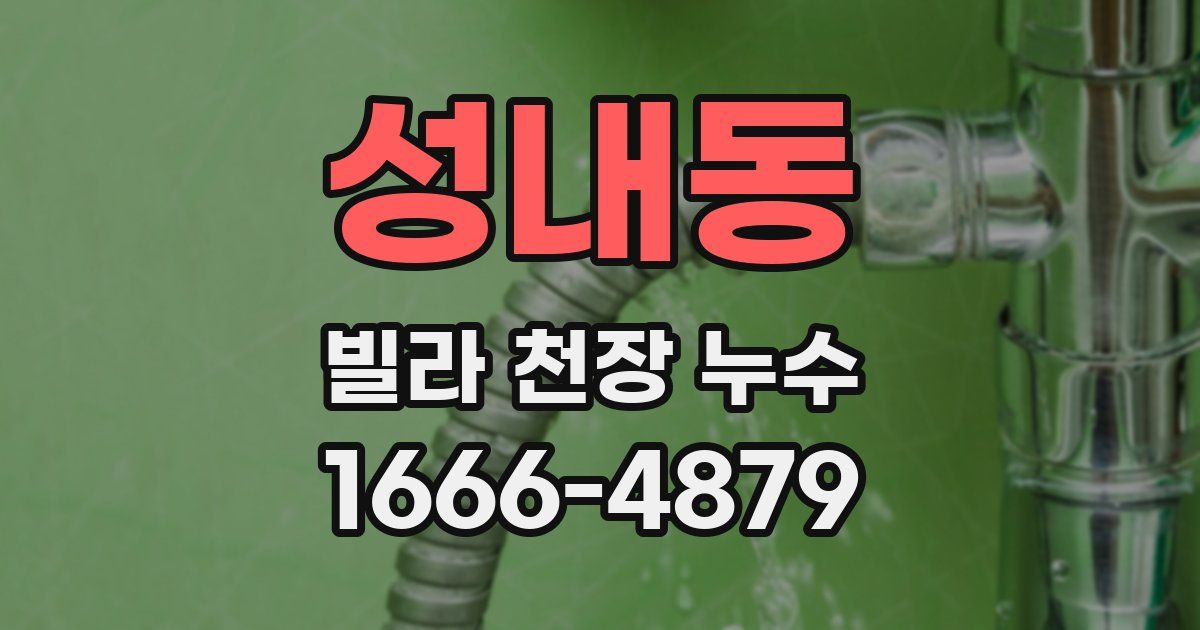 성내동 빌라 천장 누수