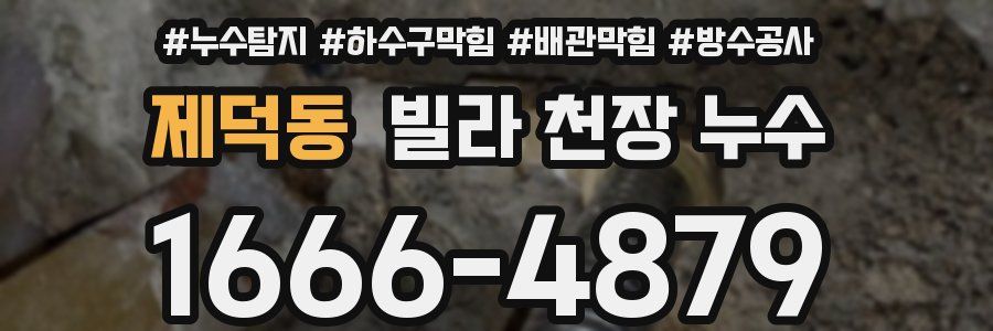 제덕동 빌라 천장 누수