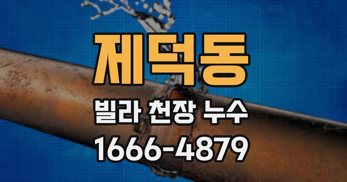 제덕동 빌라 천장 누수