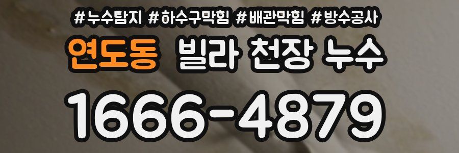 연도동 빌라 천장 누수