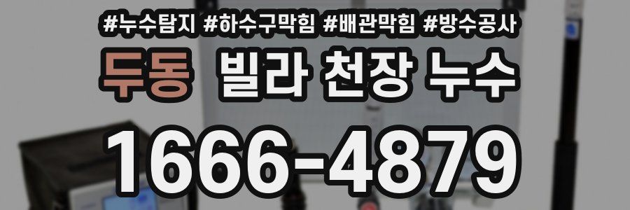 두동 빌라 천장 누수