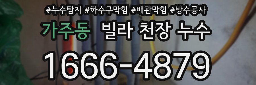 가주동 빌라 천장 누수