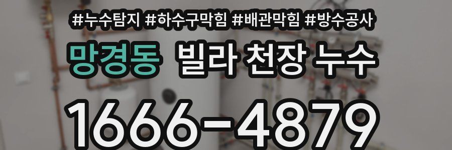 망경동 빌라 천장 누수