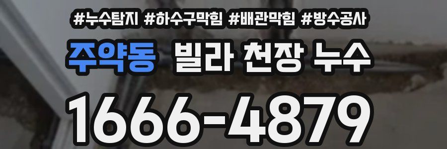 주약동 빌라 천장 누수