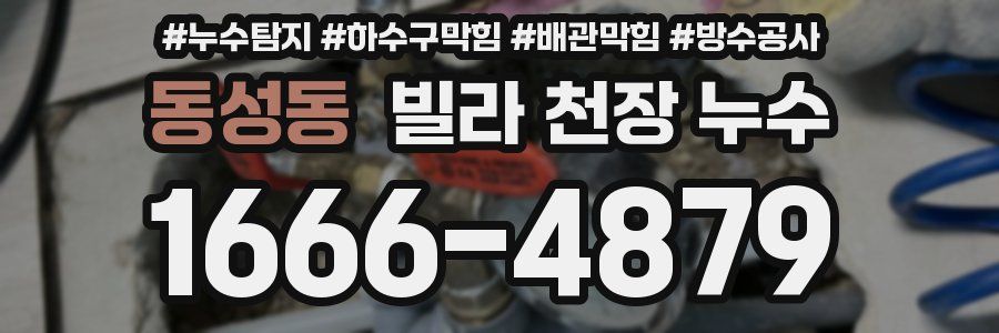 동성동 빌라 천장 누수