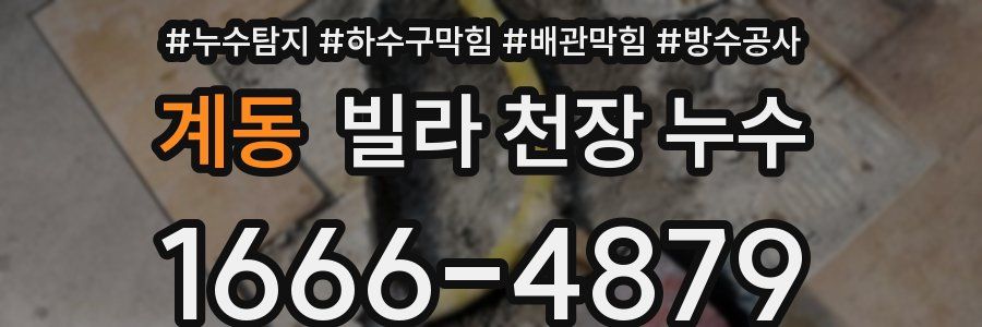 계동 빌라 천장 누수