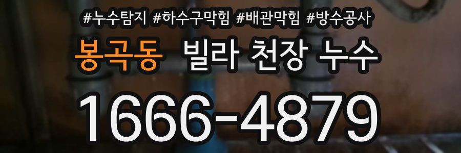 봉곡동 빌라 천장 누수