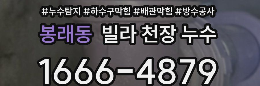 봉래동 빌라 천장 누수